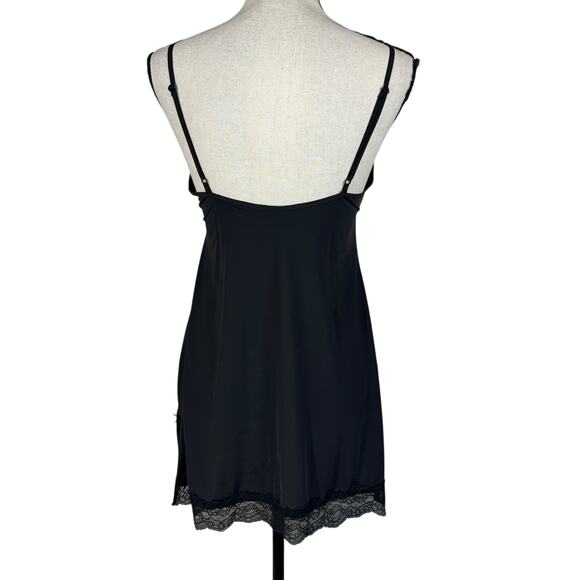 Victoria’s Secret Medium Slip Dress Nightie Satin Lace Stretch V-Neck Adjustable - Picture 6 of 12